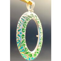 Plique a Jour Mineli Oval Çerçeve